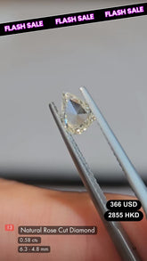 Natural Rose Cut Diamond Deal (0.58 Cts)